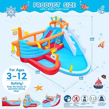 Pirate Ship Water Slide